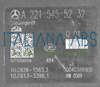 Centralina ABS MERCEDES, codici identificativi: A2214311312 A2215455232 10092615633