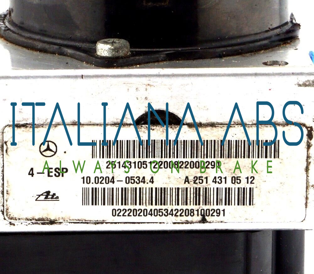 Centralina ABS MERCEDES, codici identificativi: A2514310512 A2515452632 10092523073