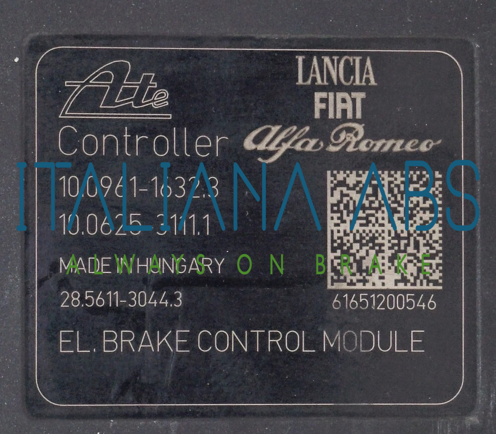 Centralina ABS FIAT, codici identificativi: 52026221 10021210544 10096116323 10062531111