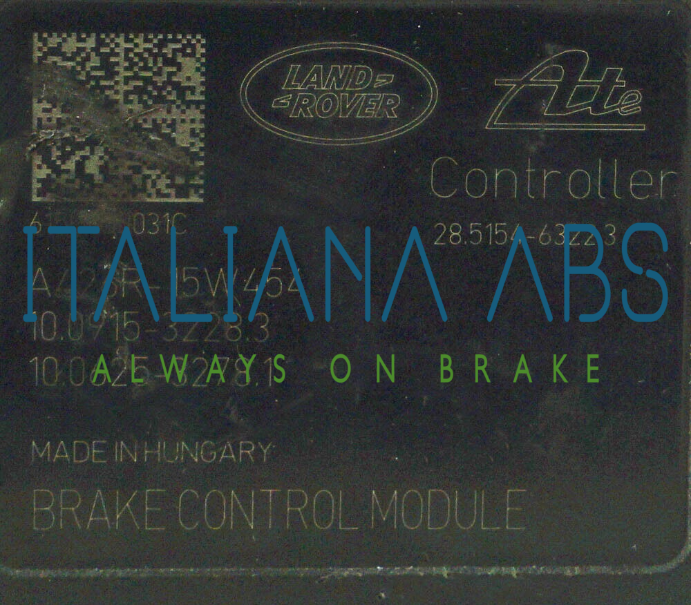 Centralina ABS Land Rover, codici identificativi: A426R15W454 10091532283 GJ322C405AF