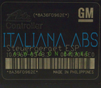 Centralina ABS OPEL, codici identificativi: AL 13213610 10096005483 1002060206