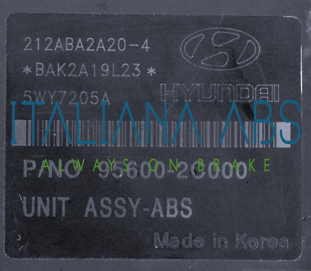 Centralina ABS HYUNDAI, codici identificativi: BH60102100 5WY7205A 956002C000