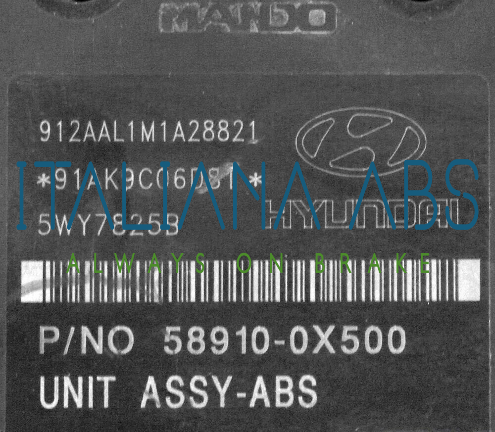 Centralina ABS HYUNDAI, codici identificativi: BH60109100 589100X500