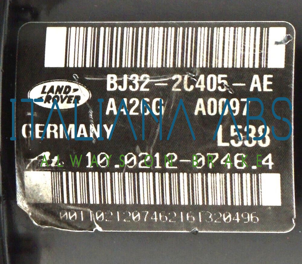 Centralina ABS Land Rover, codici identificativi: BJ322C405AE 10092632173