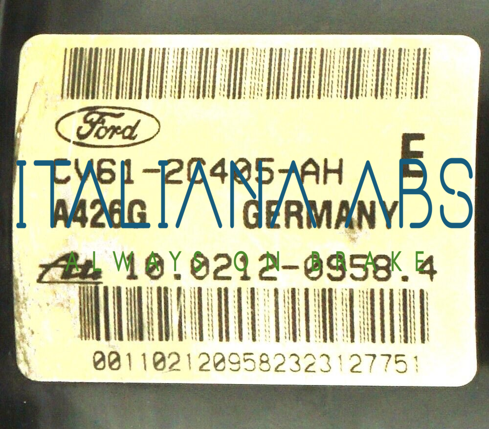 Centralina ABS FORD, codici identificativi: CV612C405AH 10021209584 10096101693