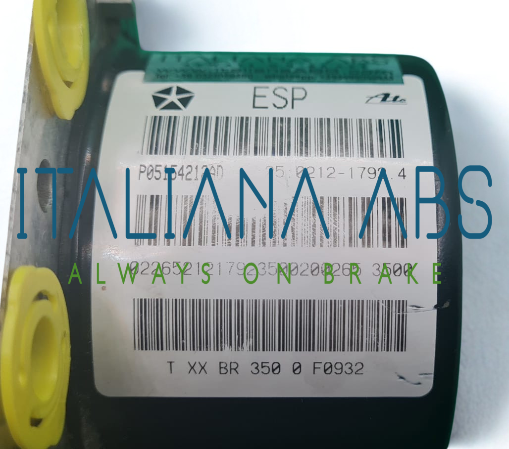 Centralina ABS JEEP, codici identificativi: P05154212AD 25021217924 25526495043