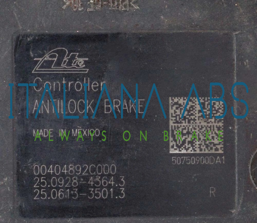 Centralina ABS JEEP, codici identificativi: P05272897AB 25092843643 25061335013