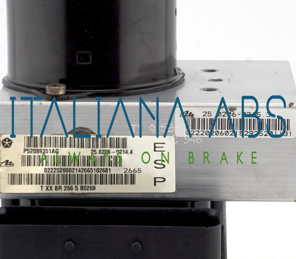 Centralina ABS JEEP, codici identificativi: P52089351AG 25020602153 25092543153