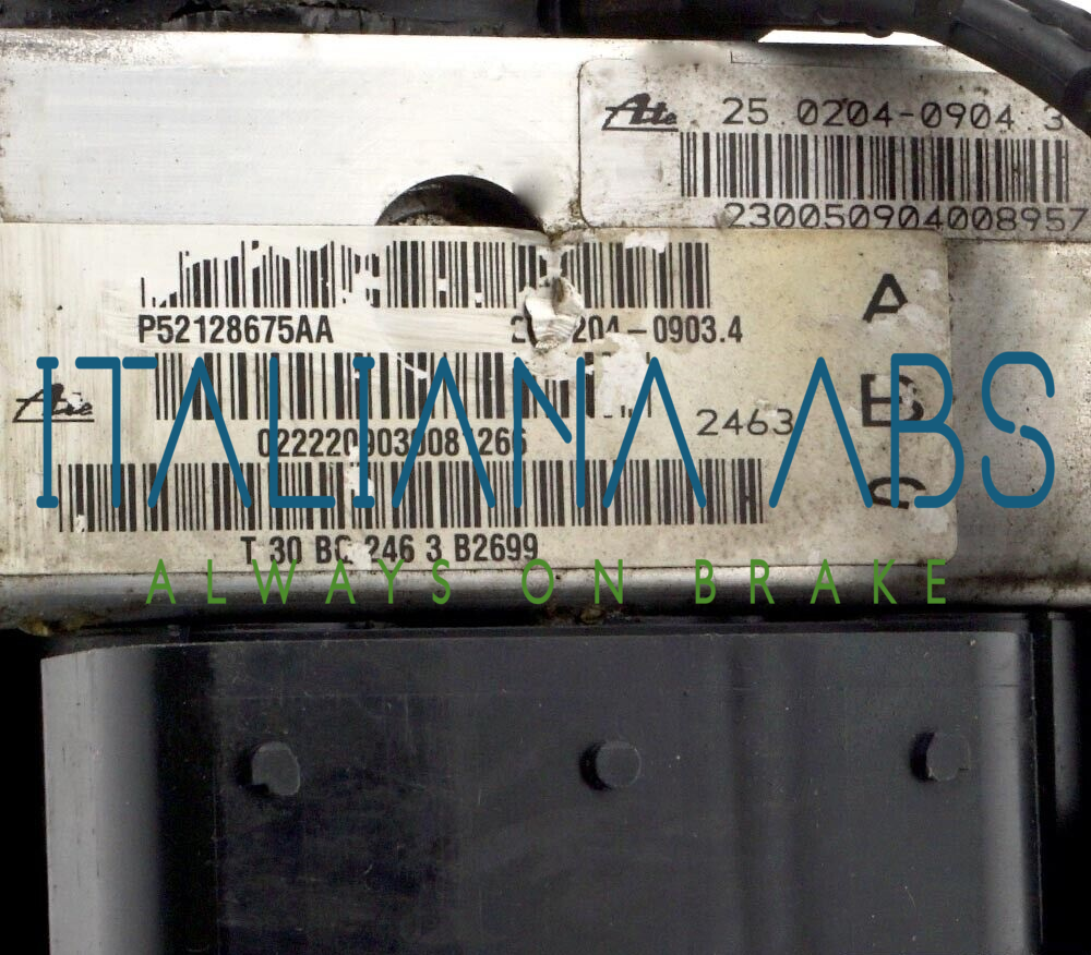 Centralina ABS JEEP, codici identificativi: P52128675AA 56044240AA 25094602693