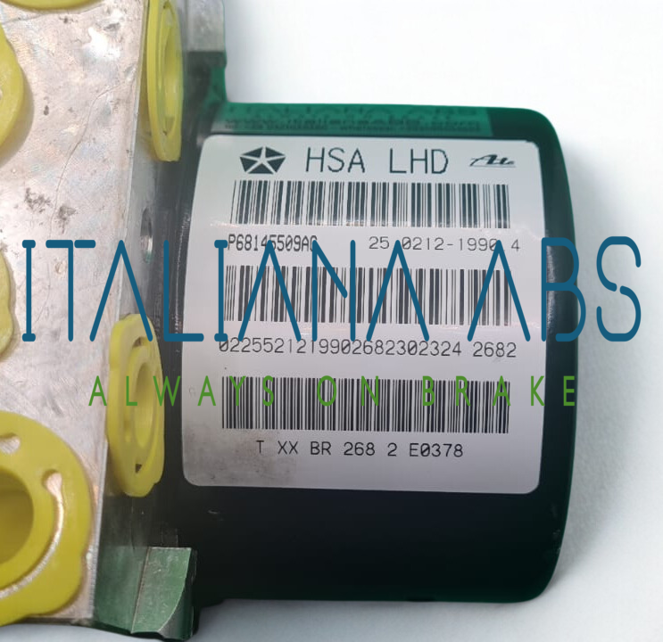 Centralina ABS FIAT, codici identificativi: P68145509AC 25021219904 28516614003