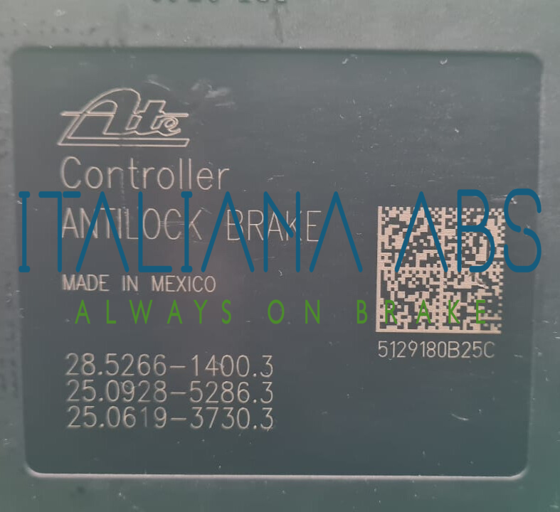 Centralina ABS FIAT, codici identificativi: P68145509AC 25021219904 28516614003