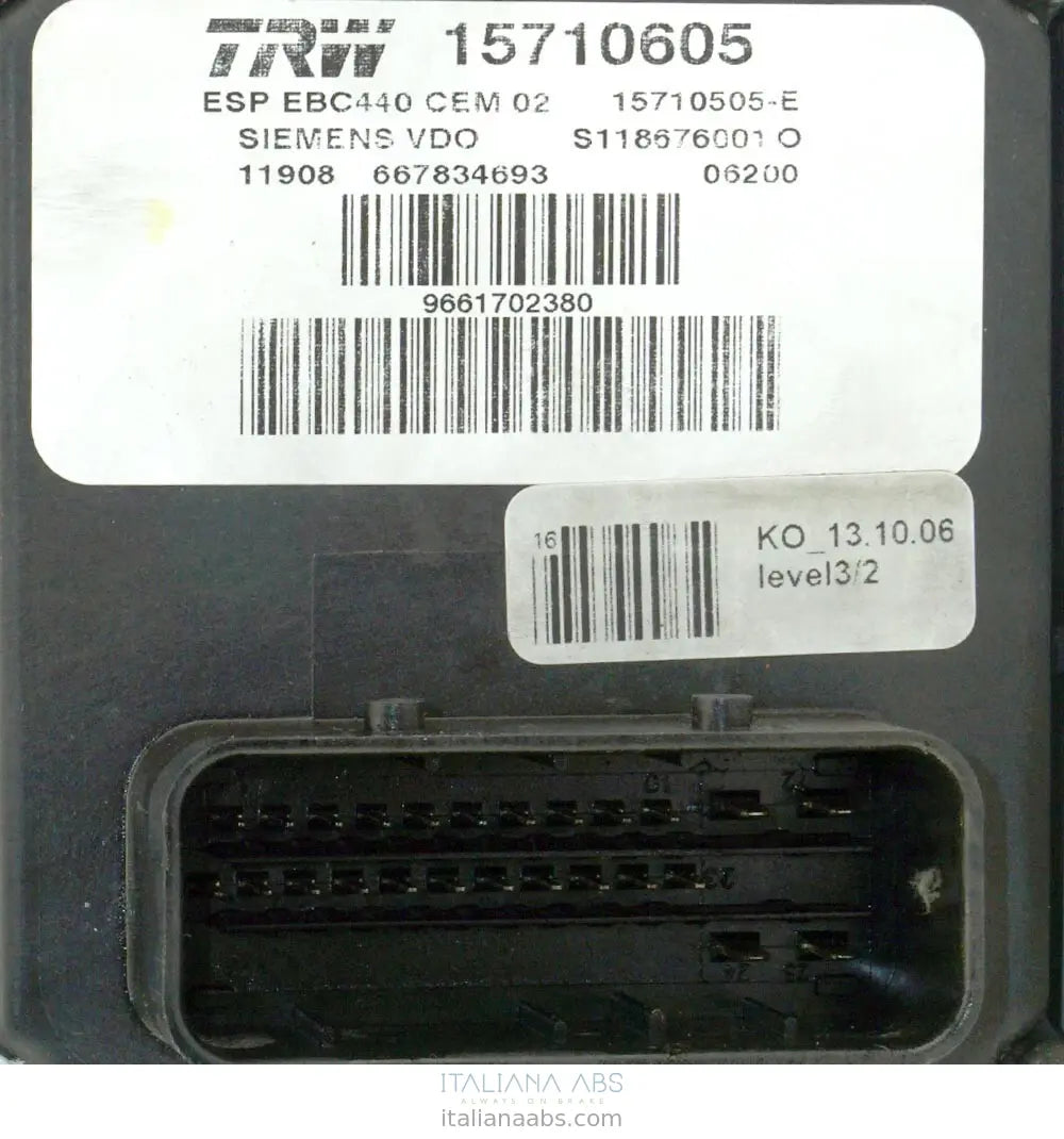 PEUGEOT 15710605 15710505E 9661702380 - foto 6