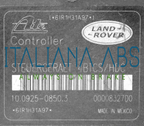 Centralina ABS Land Rover, codici identificativi: SRB000200 10020403554 10092508503