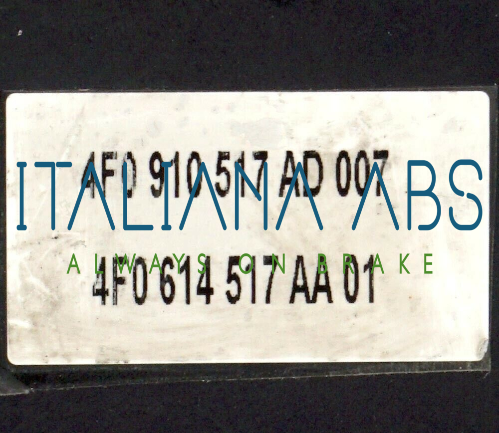 Centralina ABS AUDI, codici identificativi: 0265950557 4F0614517AA 4F0910517AD