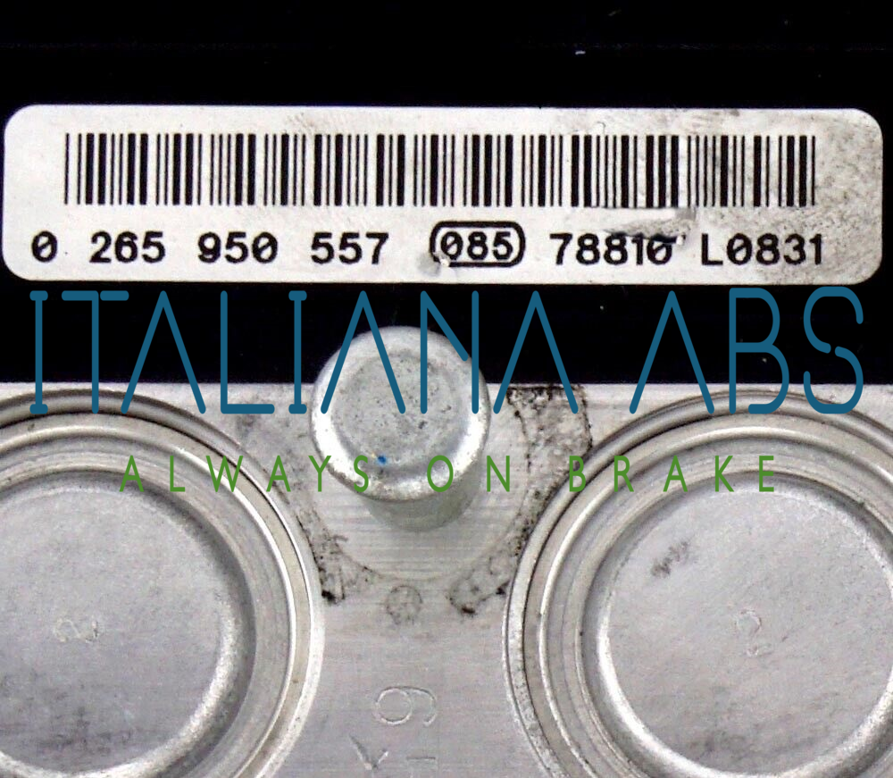Centralina ABS AUDI, codici identificativi: 0265950557 4F0614517AA 4F0910517AD