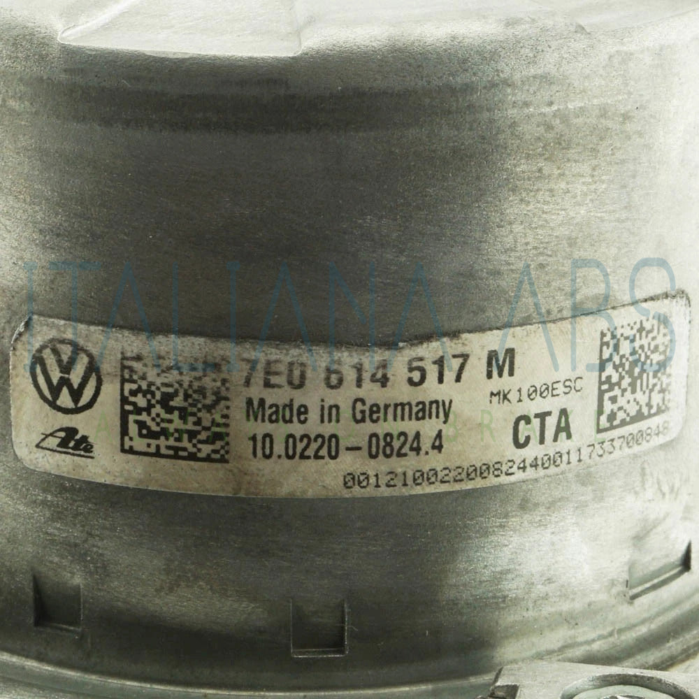 Centralina ABS VW 7E0614517M - dettaglio etichetta gruppo idraulico